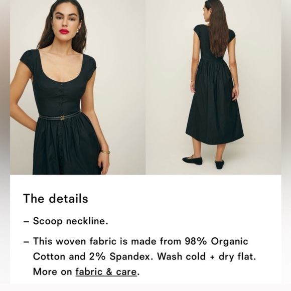 Reformation - Florrie Dress Size 8- NEW w tags NWT - Picture 6 of 11